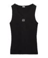 Loewe Anagram Tank Top In Cotton In Black