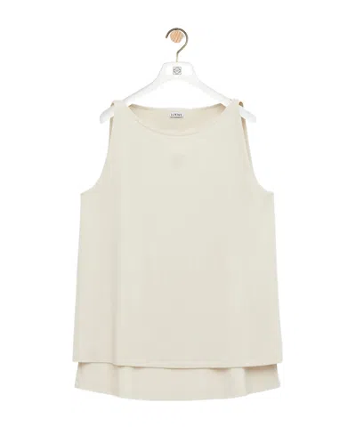 Loewe Anagram Tank Top In Neutral