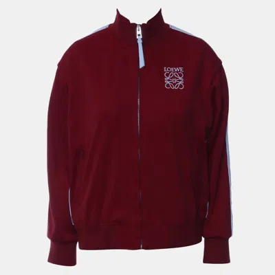 Pre-owned Loewe Anagram Technical Tracksuit Jacket In Red
