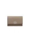 Loewe Anagram Texture Wallet In Nude