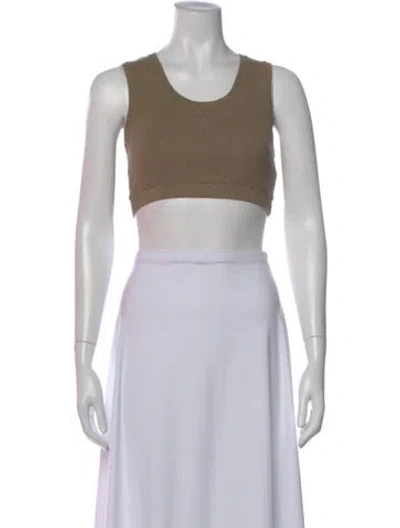 Pre-owned Loewe Anagram Top In Green