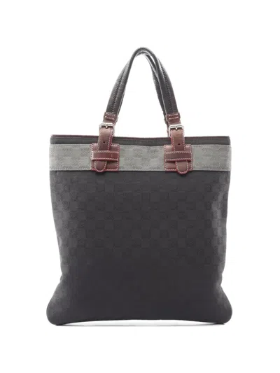 Pre-owned Loewe Anagram Tote Bag In Black