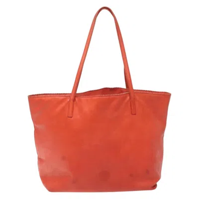 Pre-owned Loewe Anagram Tote Orange Leather Tote Bag ()