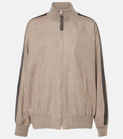 Loewe Anagram Tracksuit Jacket In Beige