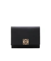 Loewe Anagram Trifold Wallet In Pebble Grained Calfskin In Multi