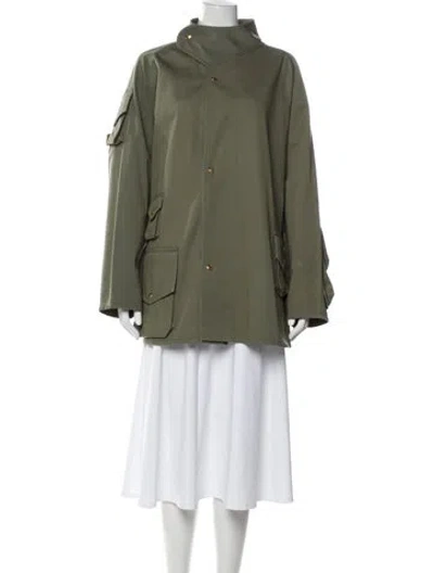 Pre-owned Loewe Anagram Utility Jacket In Green