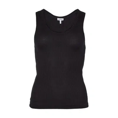 Loewe Anagram Vest Top In Black