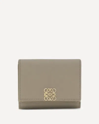 Loewe Crest-embellished Trifold Wallet In Neutral