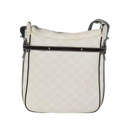 Pre-owned Loewe Anagram White Canvas Shoulder Bag ()