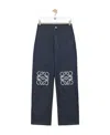 Loewe Anagram High-rise Wide-leg Jeans In Blue