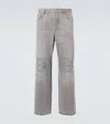 Loewe Anagram Wide-leg Jeans In Grey