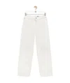 Loewe Anagram Wide-leg Jeans In White