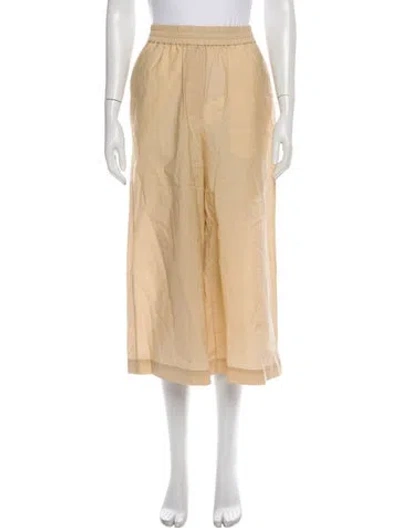 Pre-owned Loewe Anagram Wide Leg Pants In Neutral
