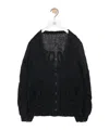 Loewe Anagram Cardigan In Mohair In Black