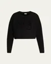 Loewe Anagram Wool-blend Sweater In Black