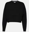 Loewe Anagram Wool-blend Sweater In Black