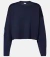 Loewe Anagram Wool-blend Sweater In Blue