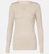 Loewe Anagram Wool-blend Sweater In White