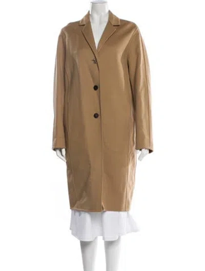 Pre-owned Loewe Anagram Wool Coat W/ Tags In Neutral