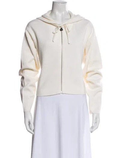 Pre-owned Loewe Anagram Wool Hoodie In Neutral