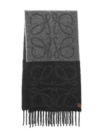 LOEWE LOEWE ANAGRAM WOOL SCARF