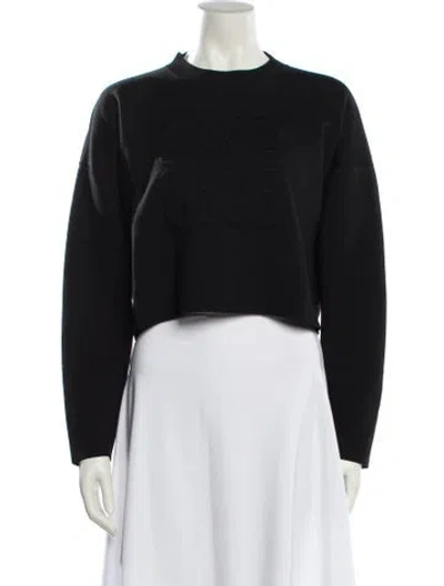 Pre-owned Loewe Anagram Wool Sweater In Black