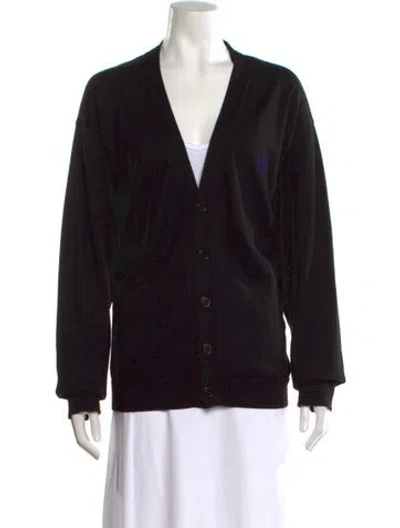 Pre-owned Loewe Anagram Wool Sweater In Black
