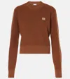Loewe Anagram Wool Sweater In Brown