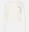 Loewe Anagram Wool Sweater In Ecru