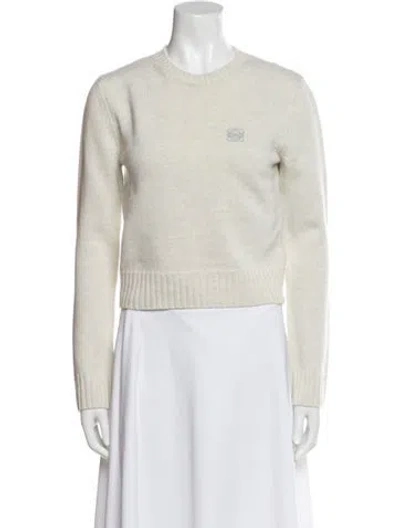 Pre-owned Loewe Anagram Wool Sweater In Gray