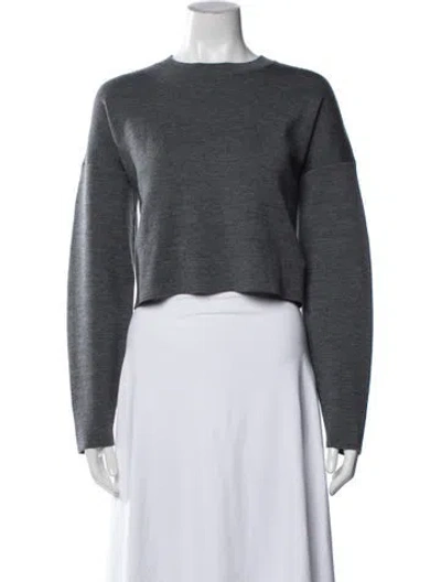 Pre-owned Loewe Anagram Wool Sweater In Gray