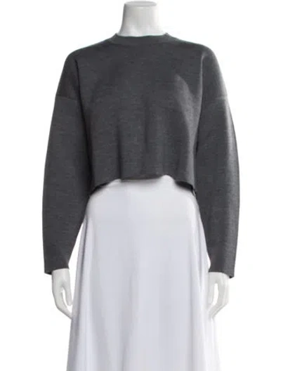 Pre-owned Loewe Anagram Wool Sweater In Grey