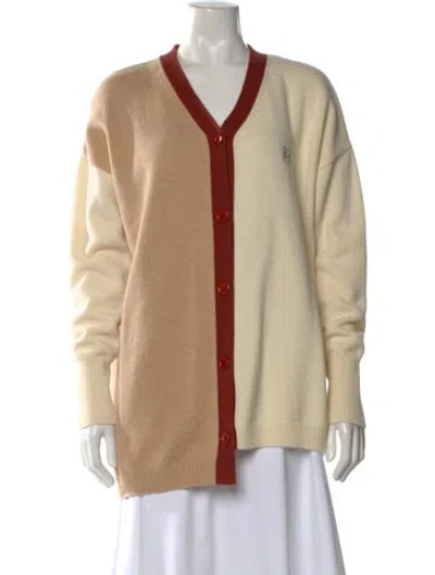 Pre-owned Loewe Anagram Wool Sweater In Neutral
