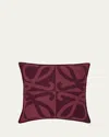 Loewe Anagram Wool And Cashmere-blend Jacquard Cushion In Burgundy