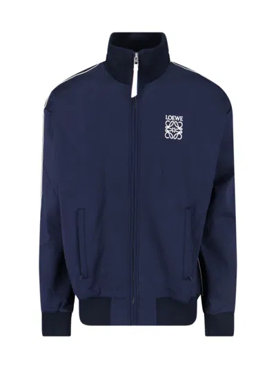 Loewe 'anagram' Zip Sweatshirt In Blue