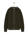 Loewe Wool-blend Terry Anagram Hoodie In Green