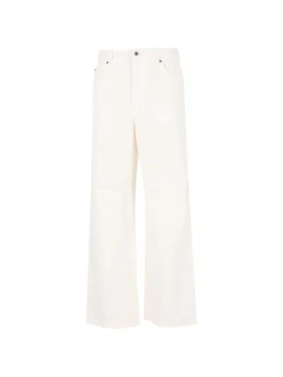 Loewe Anagram-debossed Jeans In Neutral