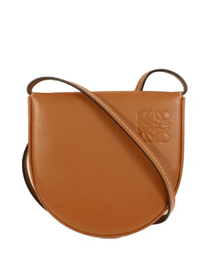 Pre-owned Loewe Anagram-debossed Shoulder Bag In Neutral