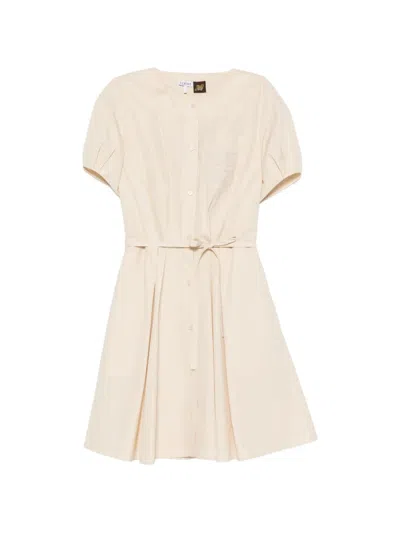 Loewe Anagram-detail Mini Dress In Metallic