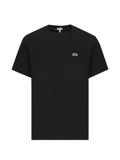 LOEWE ANAGRAM-EMBROIDERED T-SHIRT