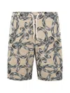 Loewe Anagram-pattern Drawstring Shorts In Multi