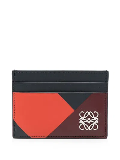 Loewe Anagram-plaque Wallet In Brown