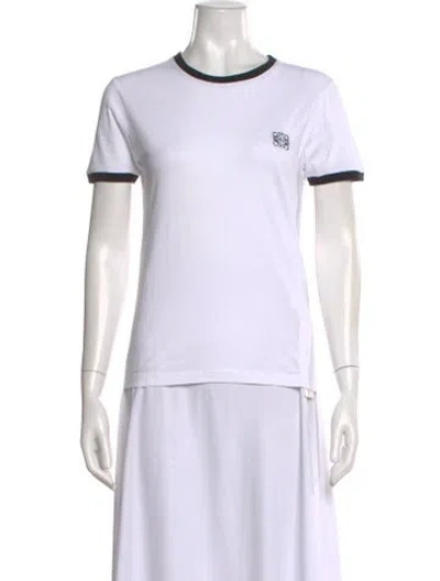 Pre-owned Loewe Anagrram Crew Neck T-shirt W/ Tags In White