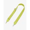 Loewe Anise Anagram Logo-embroidered Cotton-blend Bag Strap In Anise