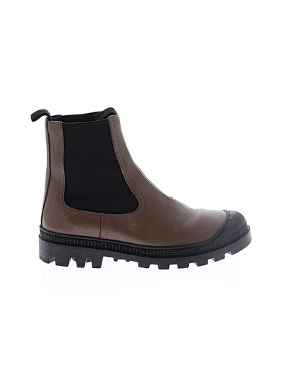 Pre-owned Loewe Ankle Boots In Brown