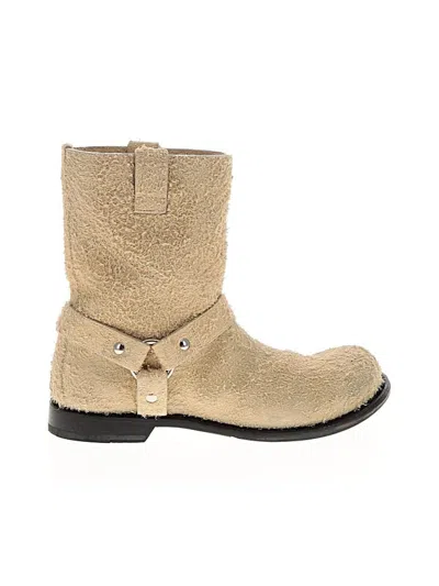 Pre-owned Loewe Ankle Boots In Tan