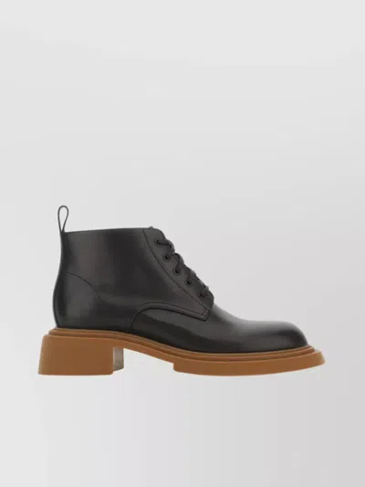LOEWE LEATHER ANKLE BOOTS