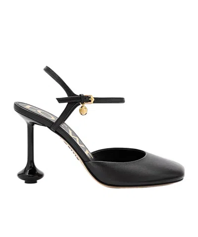 Loewe Ankle Strap High Heel Sandals In Black