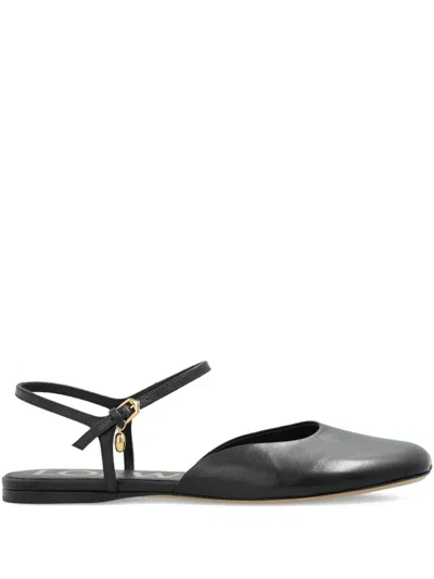 LOEWE ANKLE-STRAP LEATHER TRAINERS