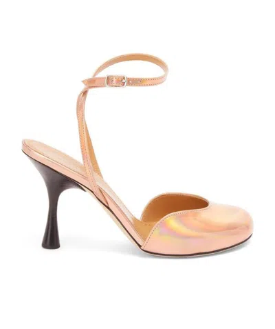 Loewe Ankle Straps With High Heels In Nude